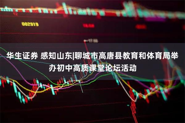华生证券 感知山东|聊城市高唐县教育和体育局举办初中高质课堂论坛活动