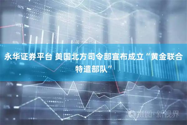 永华证券平台 美国北方司令部宣布成立“黄金联合特遣部队”